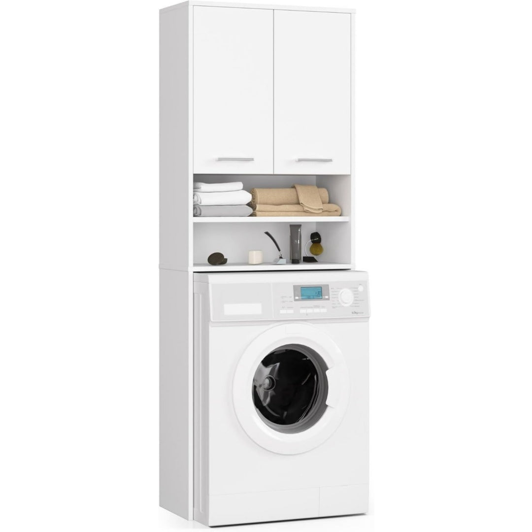 waschmaschinenumbauschrank fin 64 cm mit 2 tueren haengender waschmaschinenschrank umbauschrank b64 x h180 x t30 cm gewicht 2950 kg weiss
