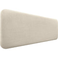 gepolstertes glattes abgerundetes kopfteil aus naturleinen fuer wand akustik-kopfteile schalldaemmend kopfende bett schlafzimmer beige 140cm