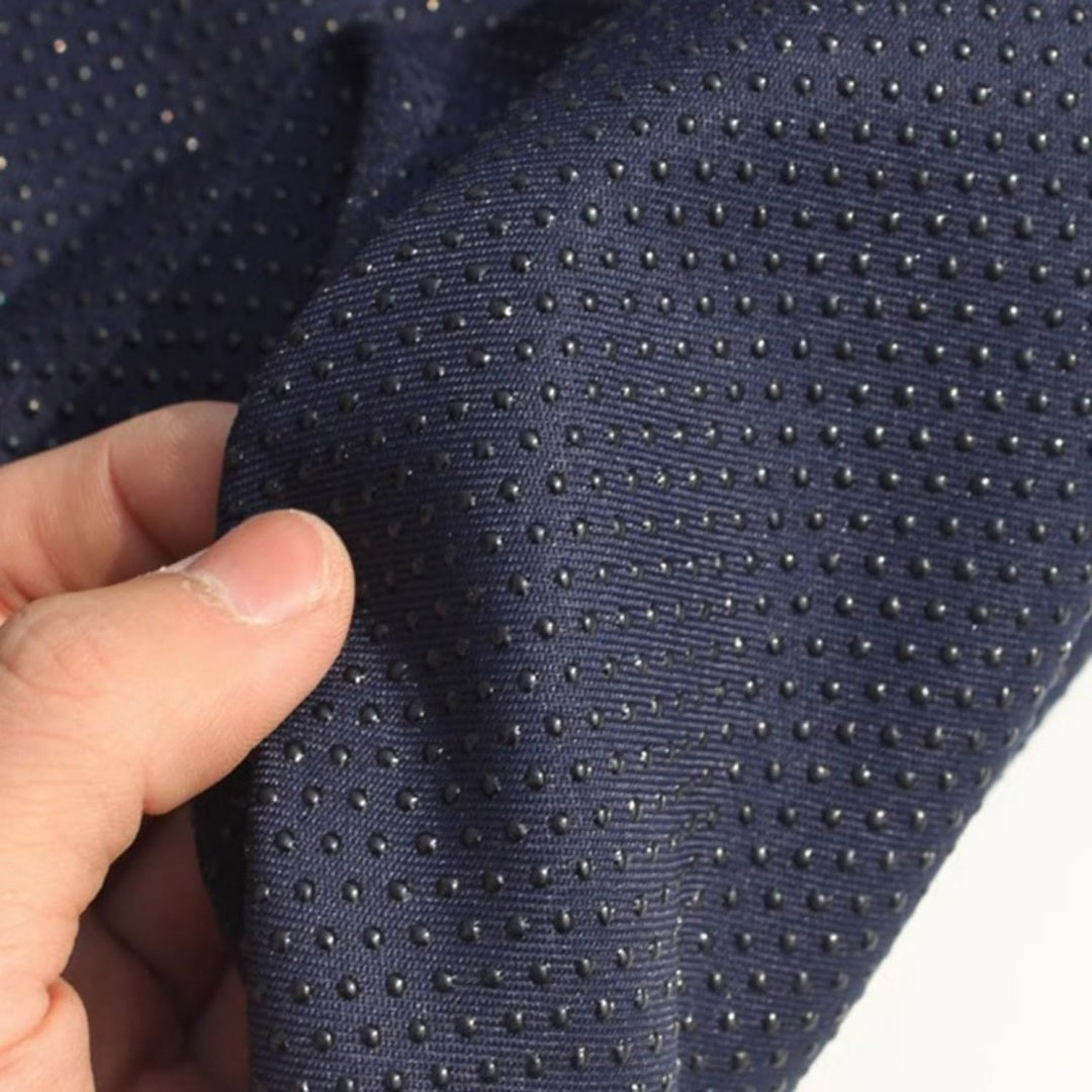 rutschfester stoff mit kieselgel 150 cm breit anti-rutsch-stoff rutschfeste matte zum naehen teppich matratze hausschuhe sofakissen 150 x 200 cm dunkelblau