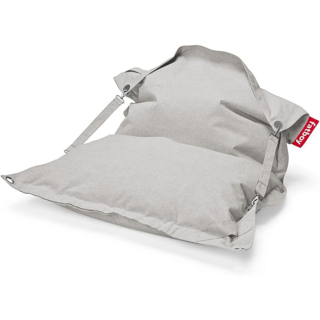 buggle-up outdoor sitzsack xxl - 185 x 137cm - mist anpassbarer einzel doppel-relaxsessel leicht zu reinigen sitzsack erwachsene draussen bequemer lesesessel aus olefin