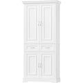 180cm hoch kuechenschrank mehrzweckschrank vorratsschrank weiss mehrzweckschrank mit 4 tueren schublade hochschrank buffetschrank kuechenschrank hoch fuer wohnzimmer kueche 80x40x1805cm